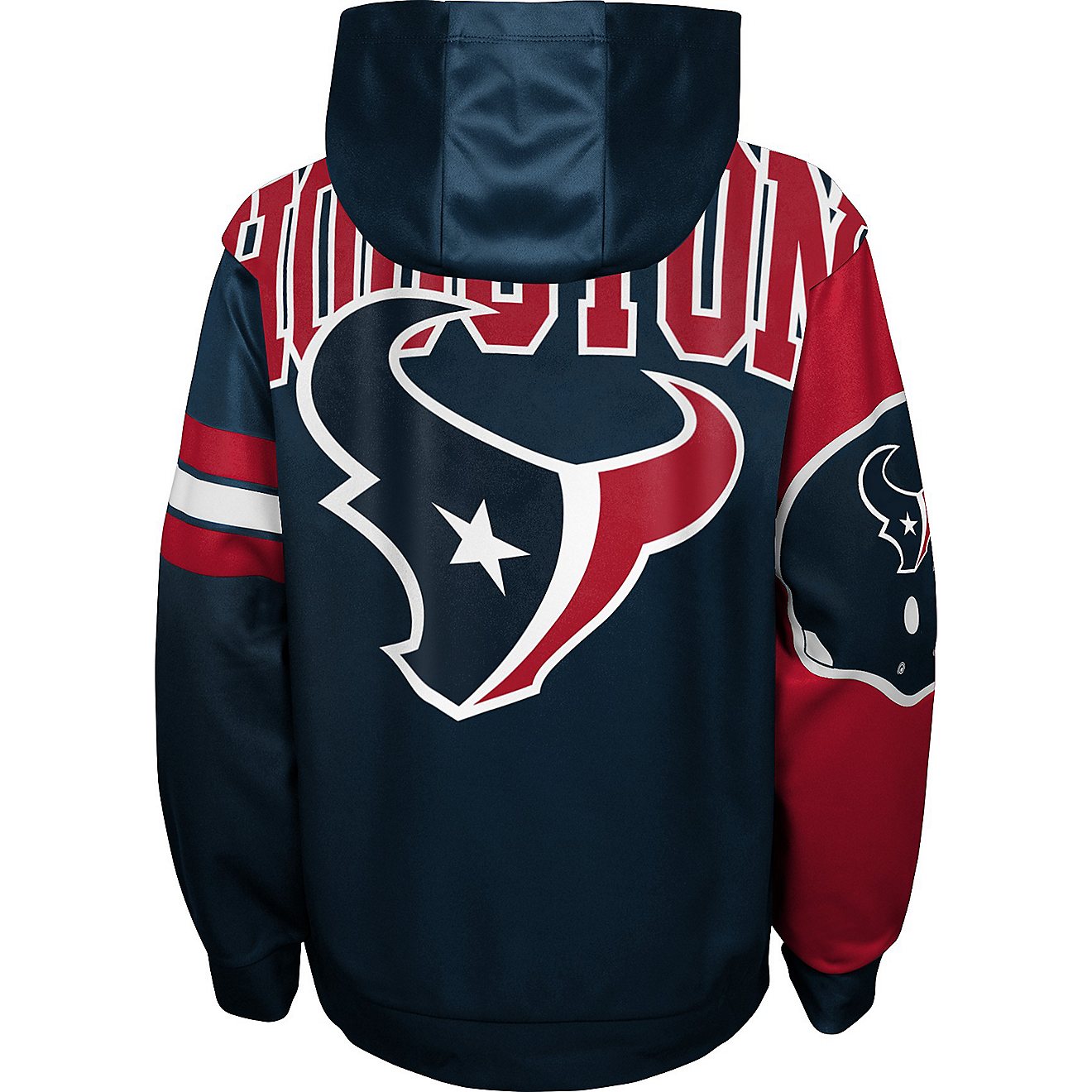 Outerstuff Youth Houston Texans First and Goal Sublimated Fleece Hoodie                                                          - view number 2