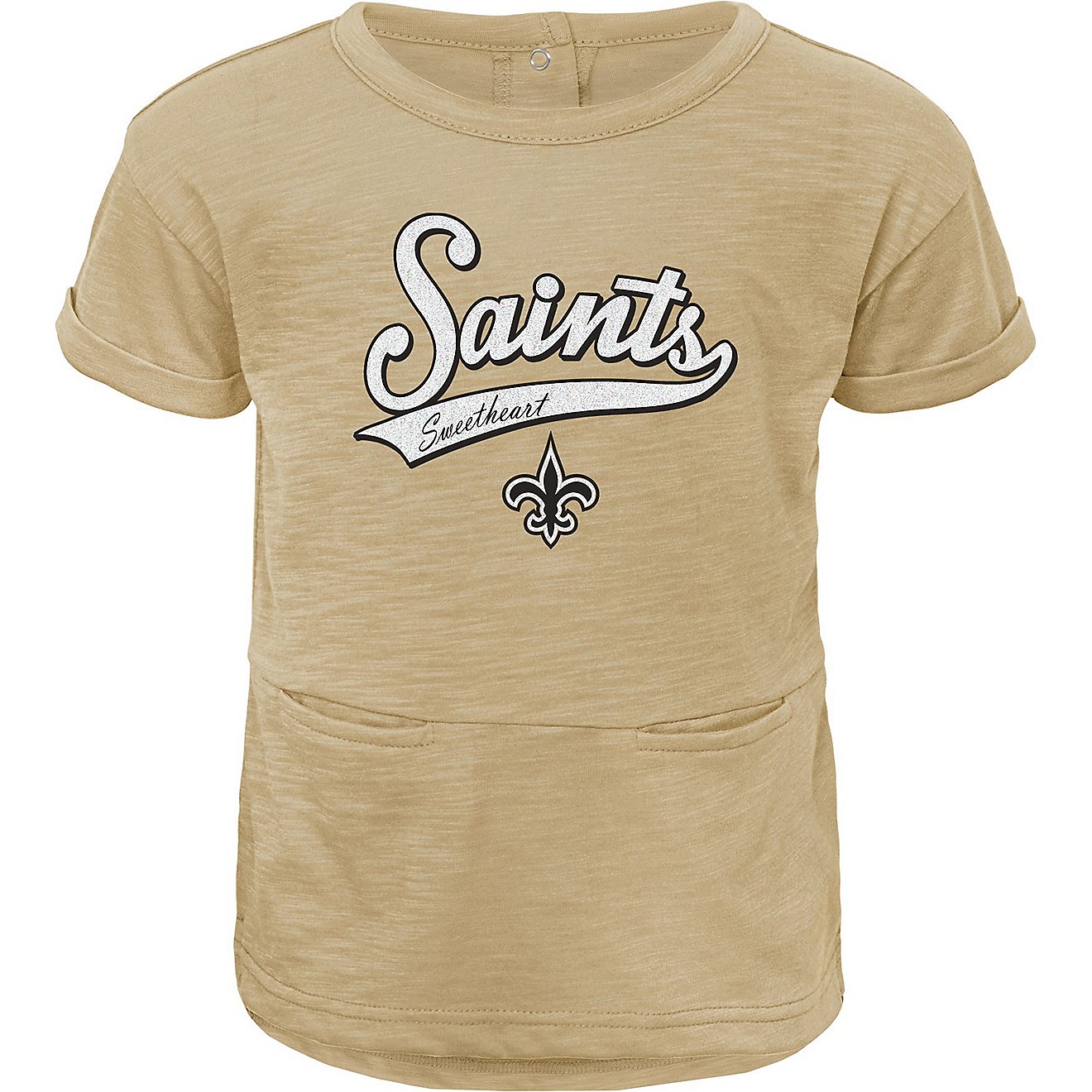 Outerstuff Toddlers' New Orleans Saints Diamond Short Sleeve Shirt And Leggings Set                                              - view number 2