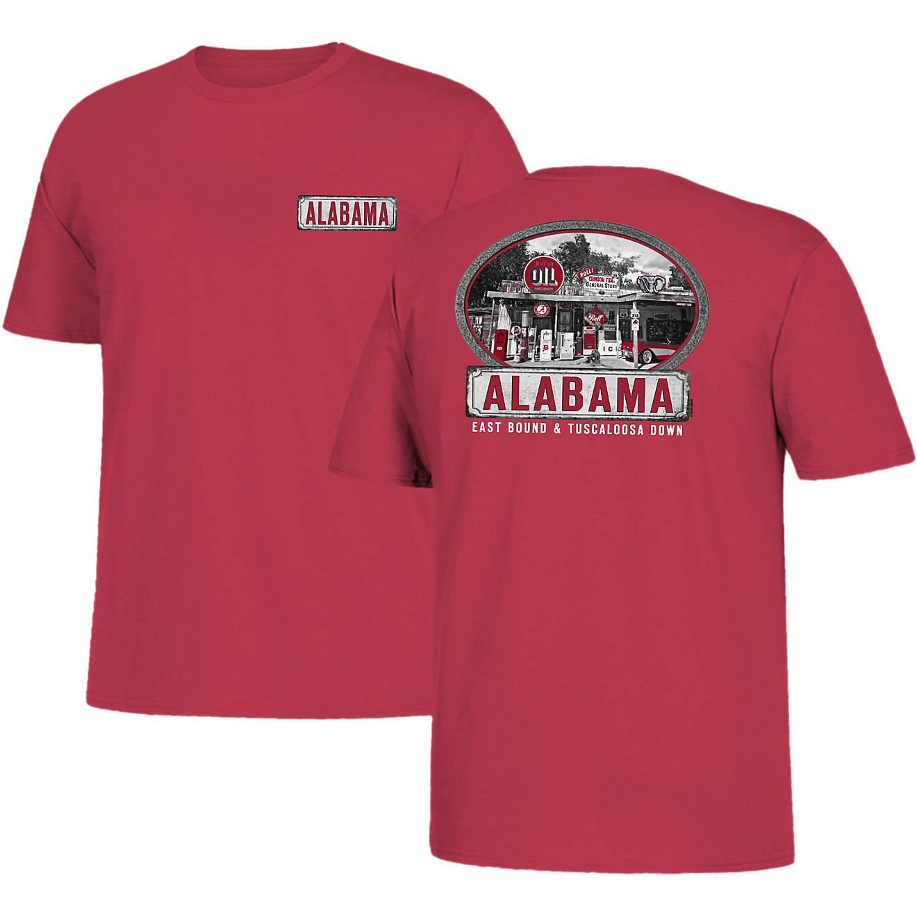 New World Graphics Men's University of Alabama East Bound T-shirt                                                                - view number 1