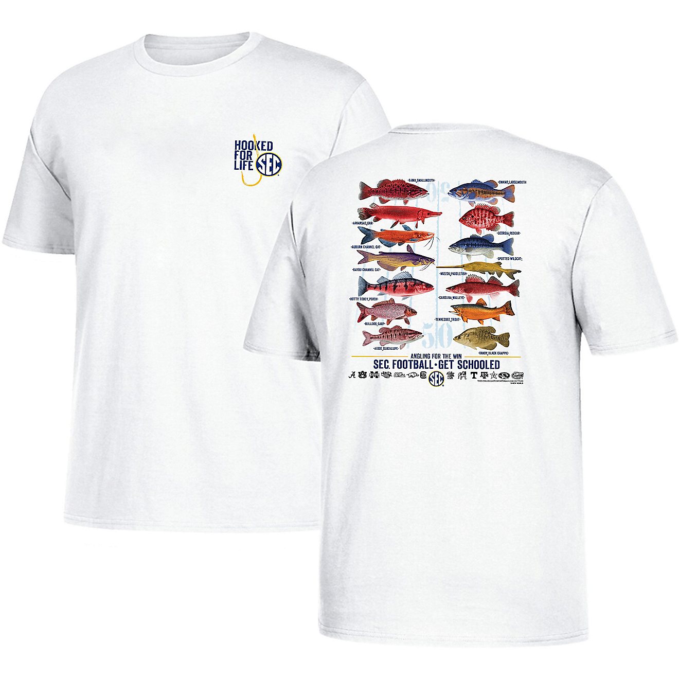New World Graphics Men's SEC Freshwater Fish T-shirt                                                                             - view number 1
