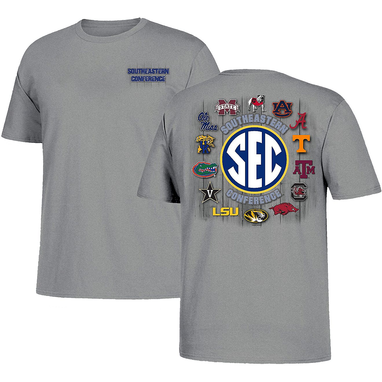 New World Graphics Men's SEC Woodgrain T-shirt                                                                                   - view number 1