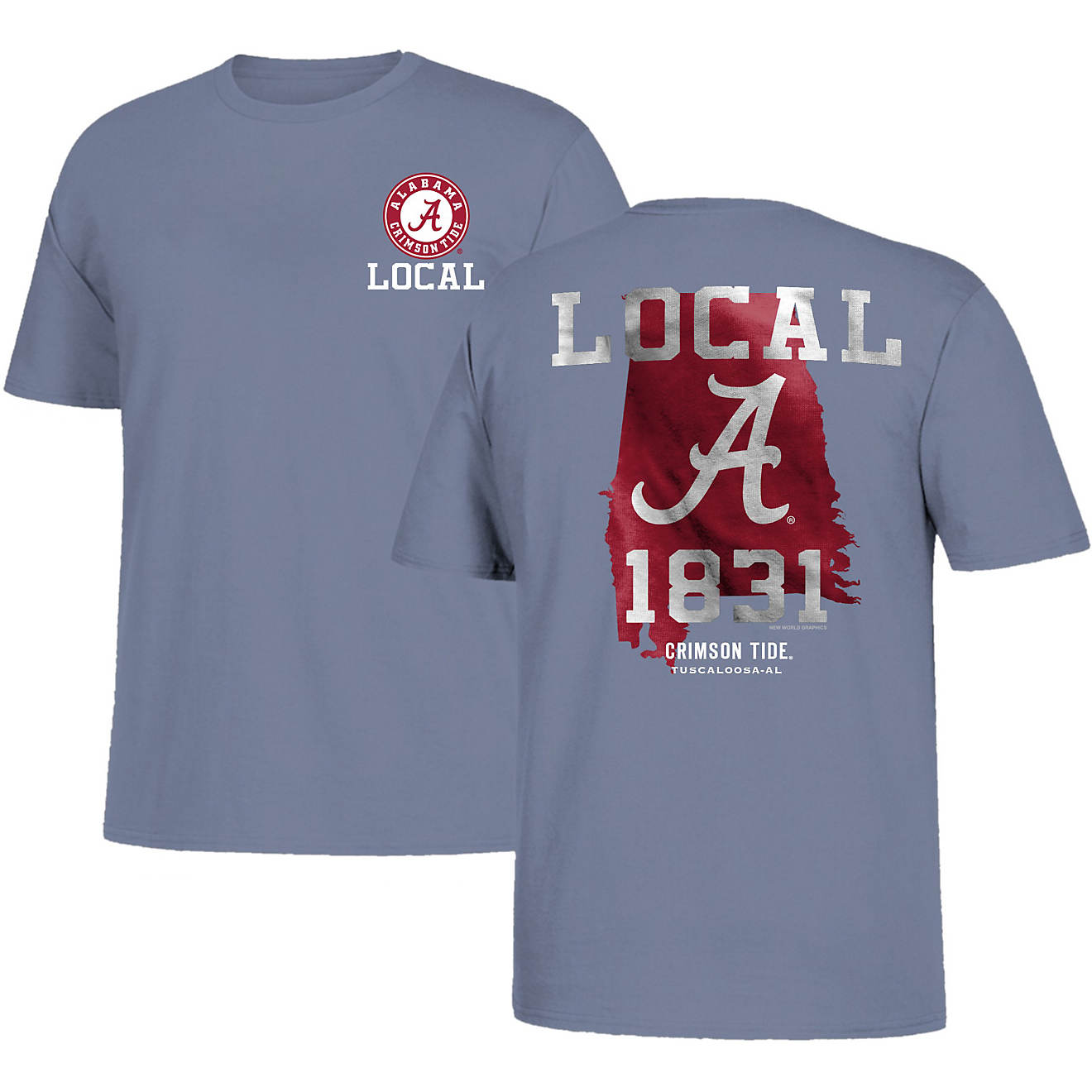 New World Graphics Men's University of Alabama Local T-shirt | Academy