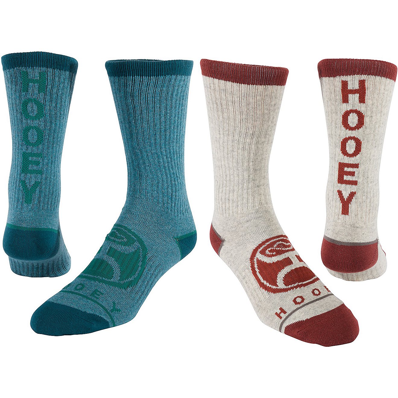 Hooey Athletic Logo Crew Socks 2 Pack                                                                                            - view number 1