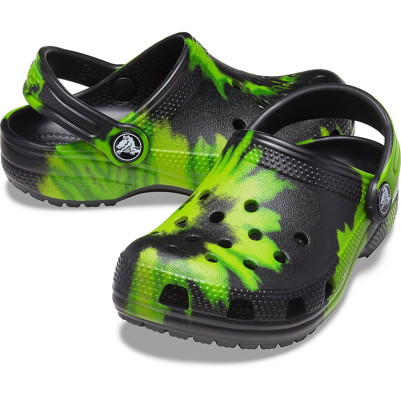 Crocs Kids' Classic Tie-Dye Graphic Clogs                                                                                        - view number 4