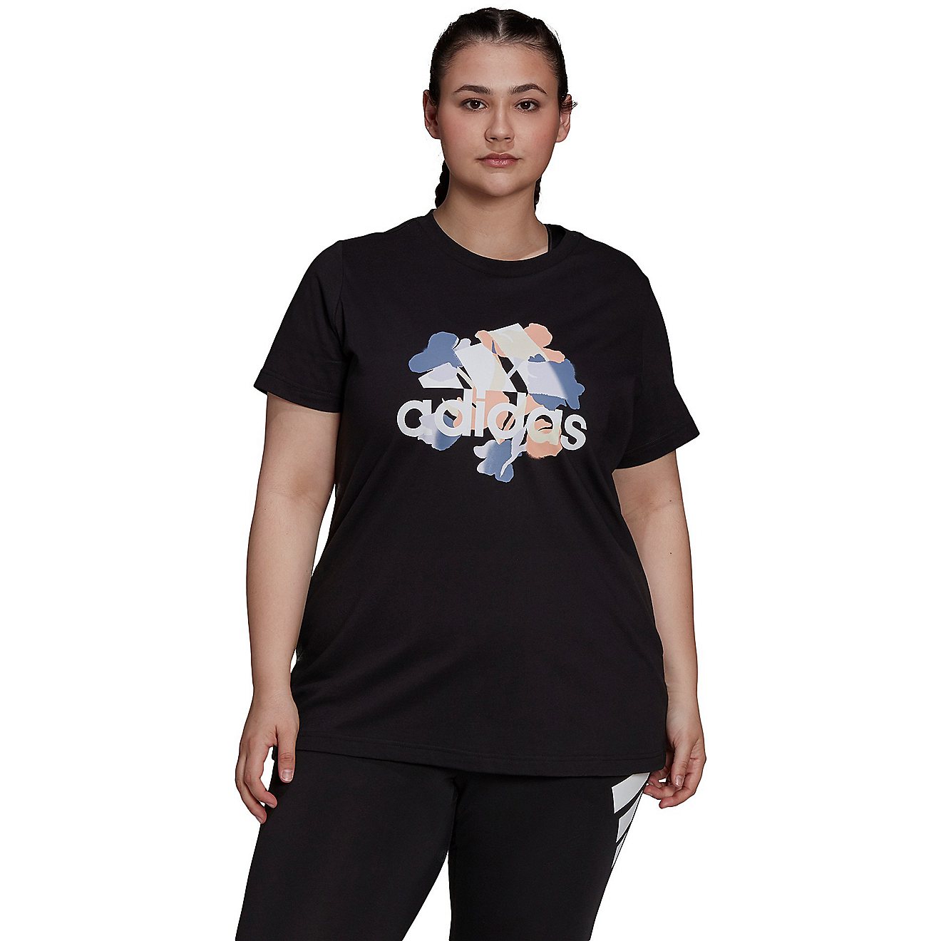 adidas Women's Floral Graphic T-shirt                                                                                            - view number 1