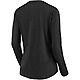 Nike Women's San Antonio Spurs Iconic V-Neck Long Sleeve T-shirt                                                                 - view number 3 image