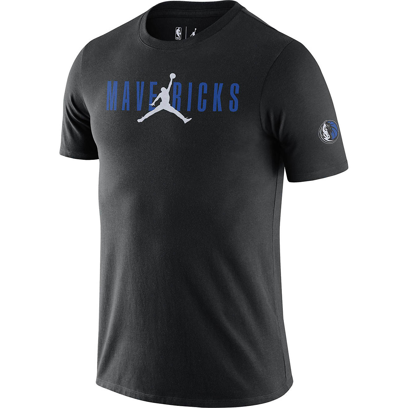 Nike Men's Dallas Mavericks Courtside Statement Short Sleeve T-Shirt                                                             - view number 1