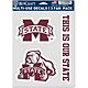 WinCraft Mississippi State University Fan Decals 3-Pack                                                                          - view number 1 image