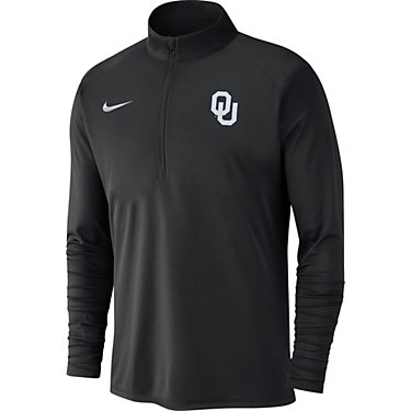 Nike Men's University of Oklahoma Dri-FIT QZ Pacer Long Sleeve Top