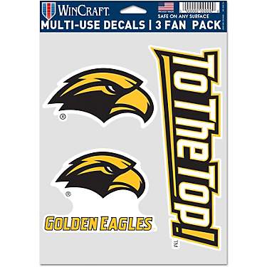 WinCraft University of Southern Mississippi Fan Decals 3-Pack                                                                   