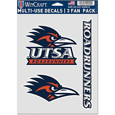WinCraft University of Texas at San Antonio Fan Decals 3-Pack                                                                   