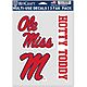 WinCraft University of Mississippi Fan Decals 3-Pack                                                                             - view number 1 image