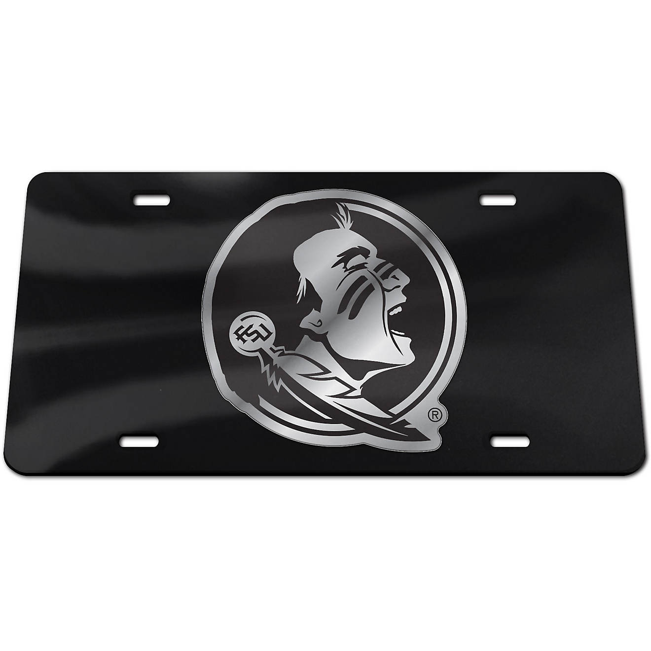 WinCraft Florida State University Blackout License Plate                                                                         - view number 1