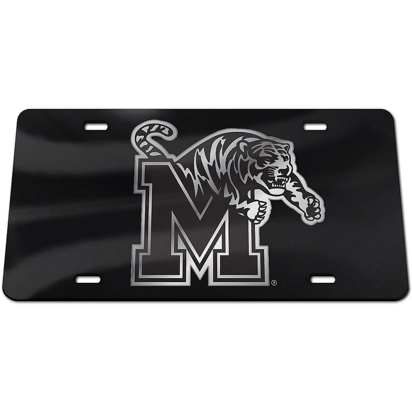 WinCraft University of Memphis Blackout License Plate                                                                            - view number 1