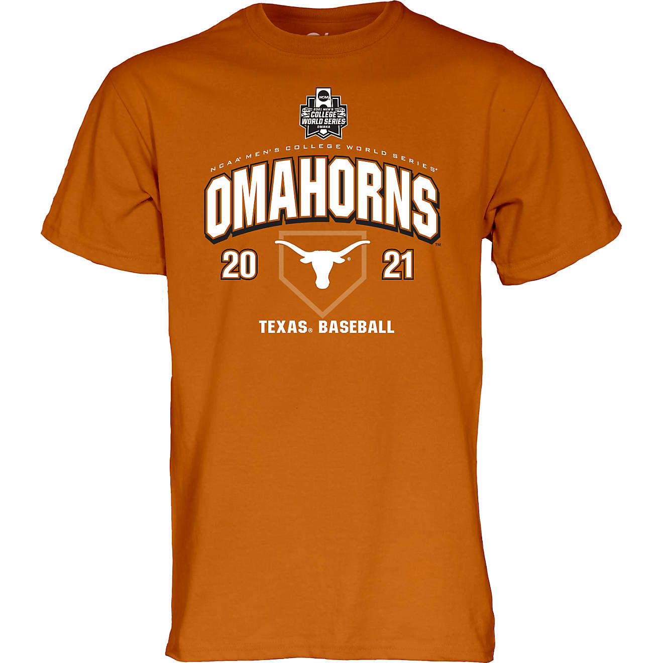 Blue 84 Men's University of Texas '21 CWS Ohmahorns CS Short Sleeve T-shirt                                                      - view number 1