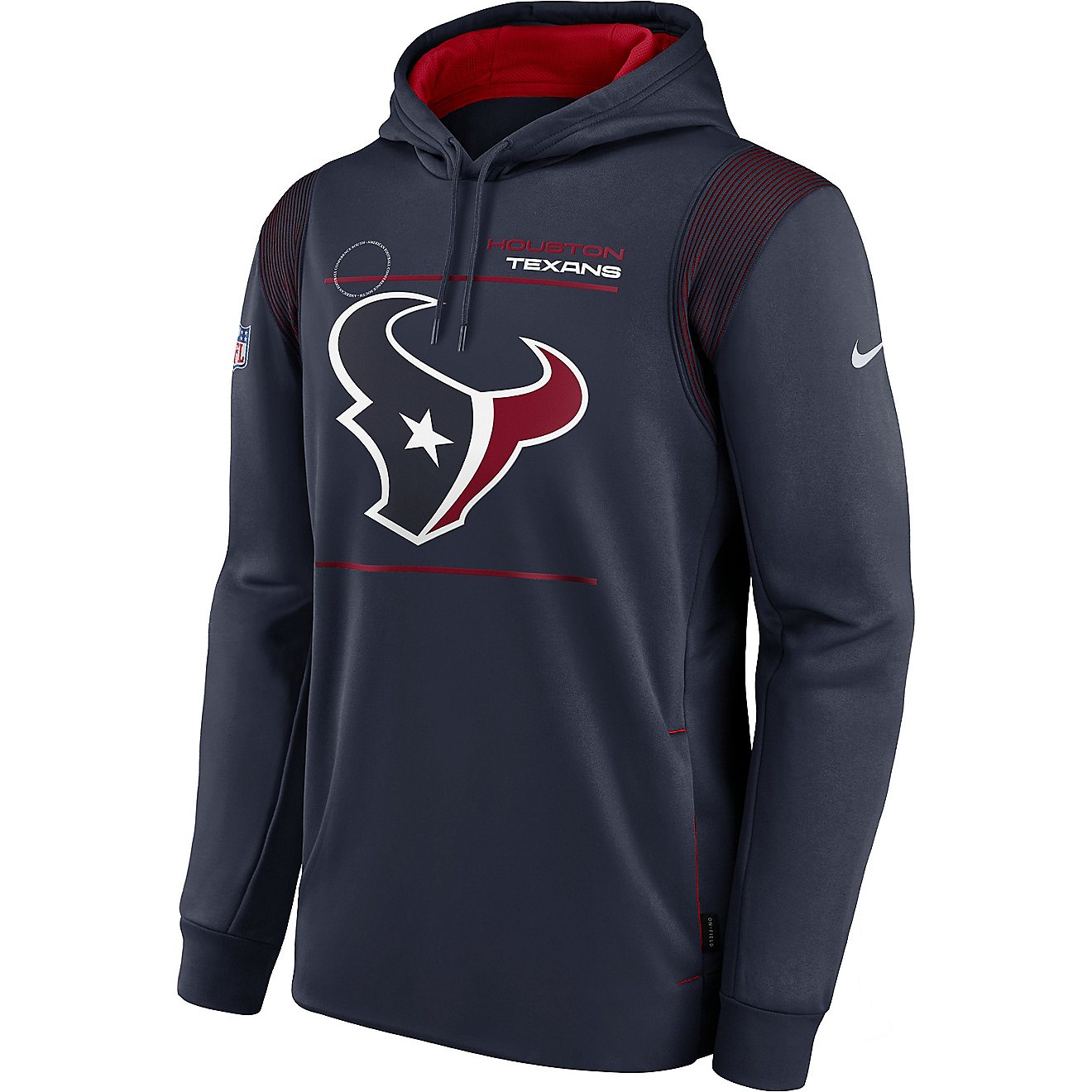 Nike Men's Houston Texans Therma Hoodie                                                                                          - view number 1