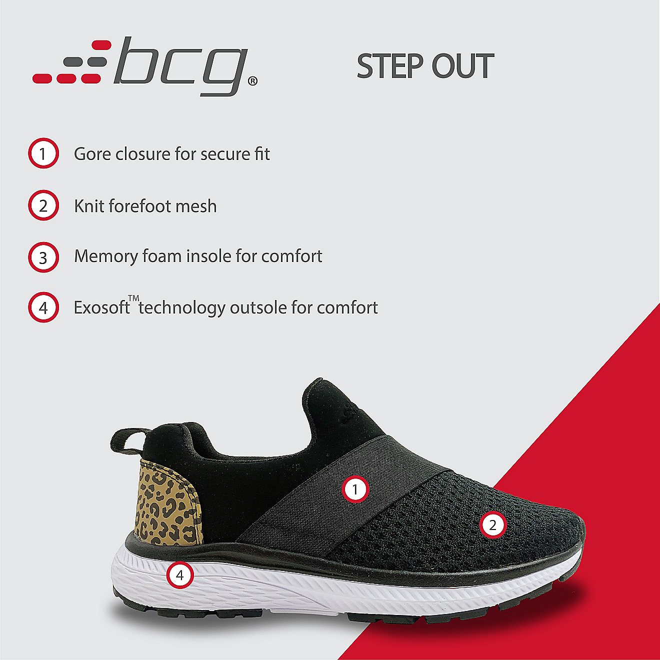 BCG Women's Step Out Slip-On Shoes                                                                                               - view number 5