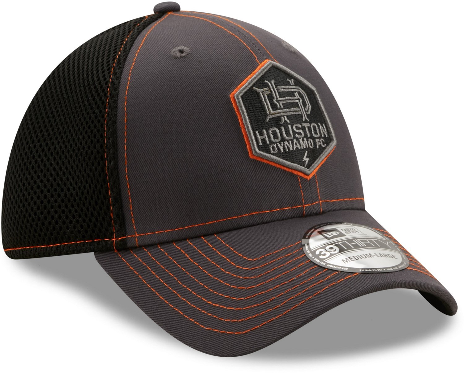 New Era Men's Houston Dynamo Team Neo Graphite 39THIRTY Cap | Academy