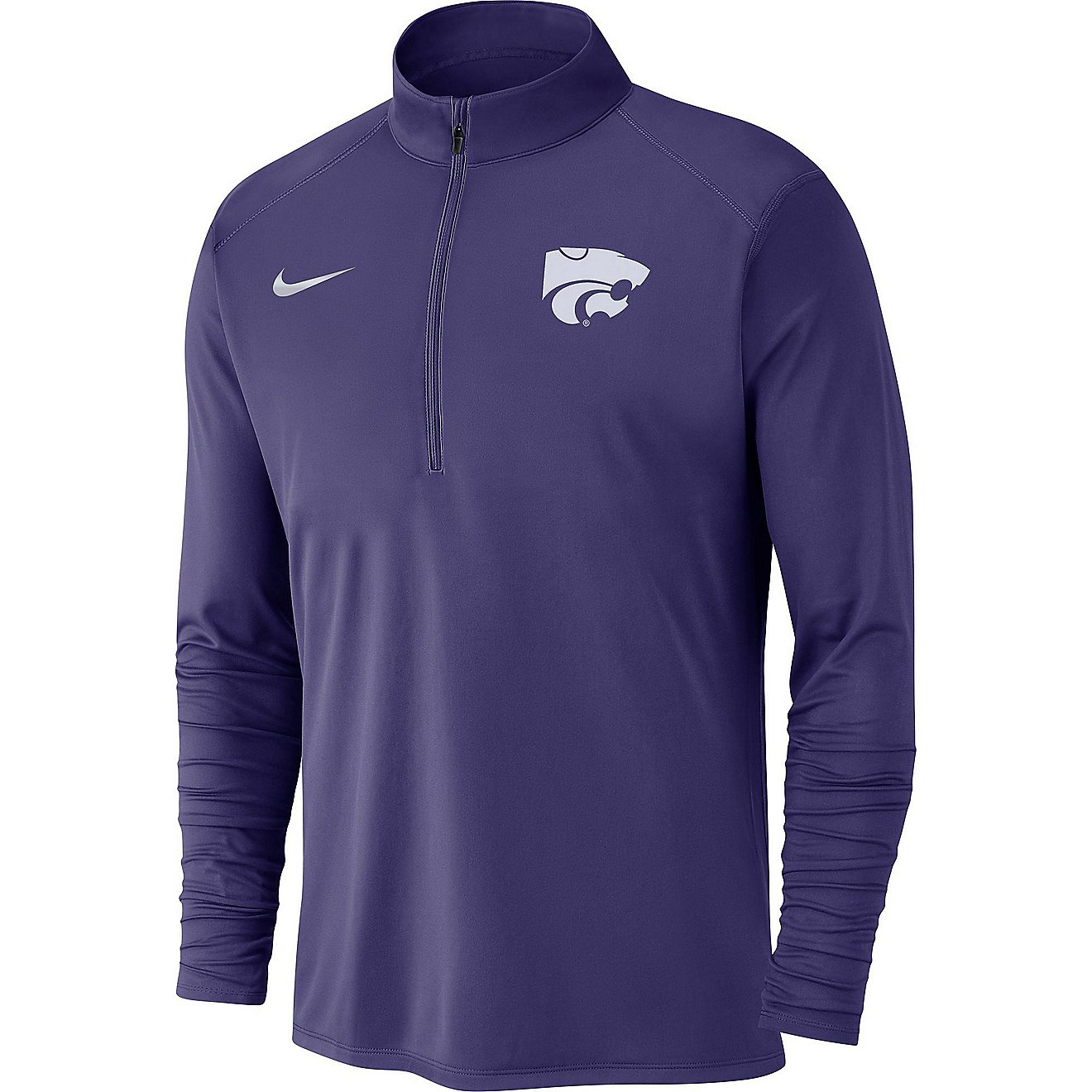 Nike Men's Kansas State University Dri-FIT QZ Pacer Long Sleeve Top                                                              - view number 1