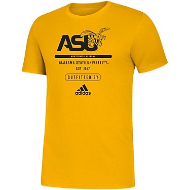 adidas Men's Alabama State University Team Logo Amplifier Short Sleeve T-shirt