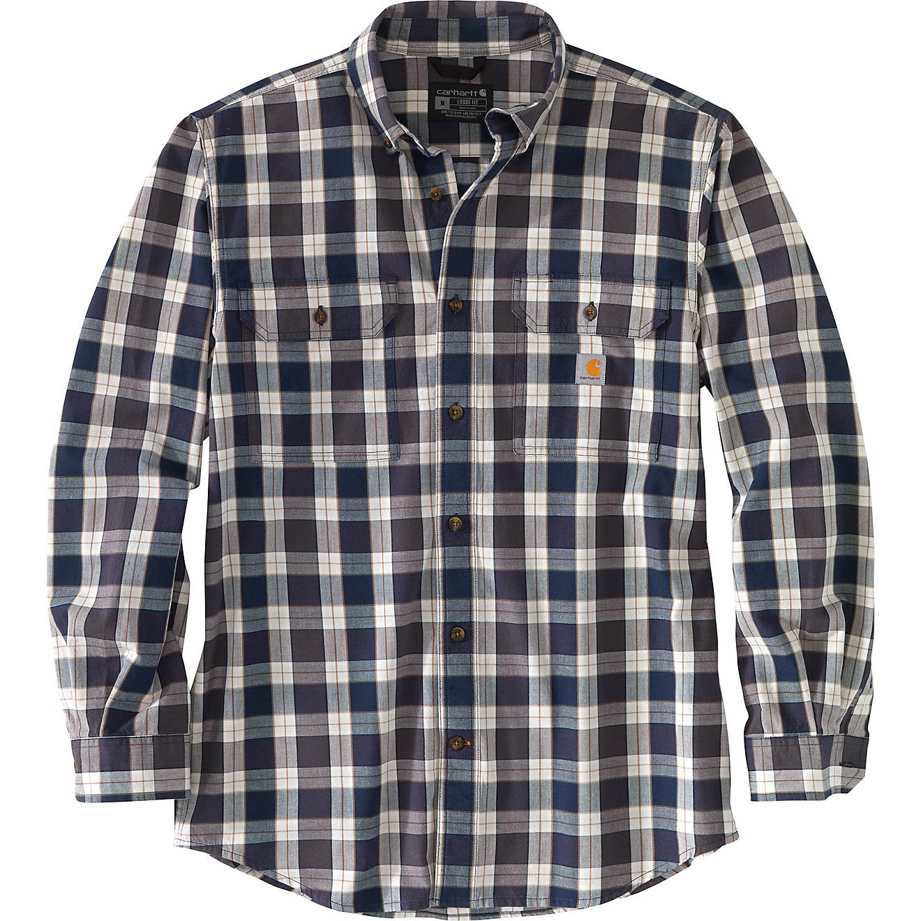 Carhartt Men's Loose Fit Chambray Button Down Shirt                                                                              - view number 1
