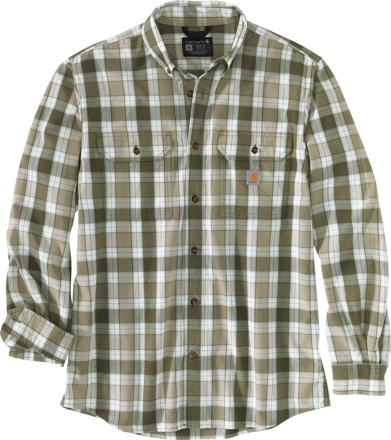 Carhartt Men's Loose Fit Chambray Button Down Shirt | Academy