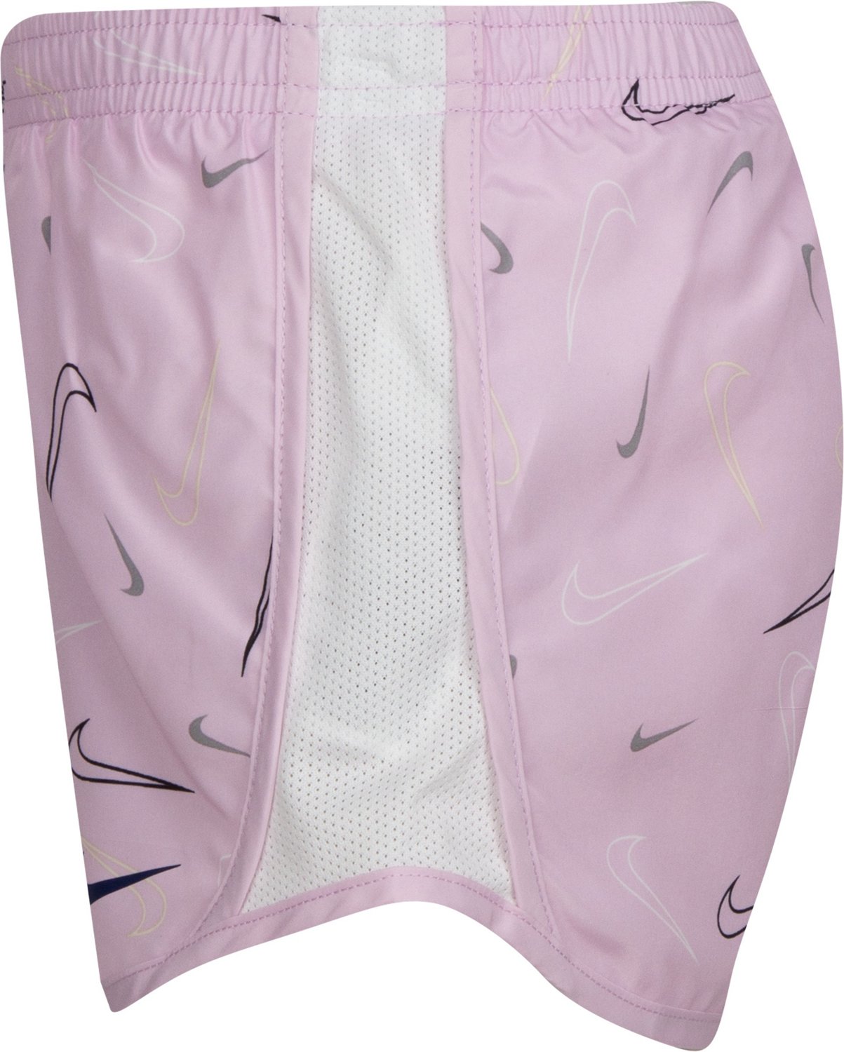 Nike Toddler Girls' Swooshfetti Tempo Shorts 2 in Academy