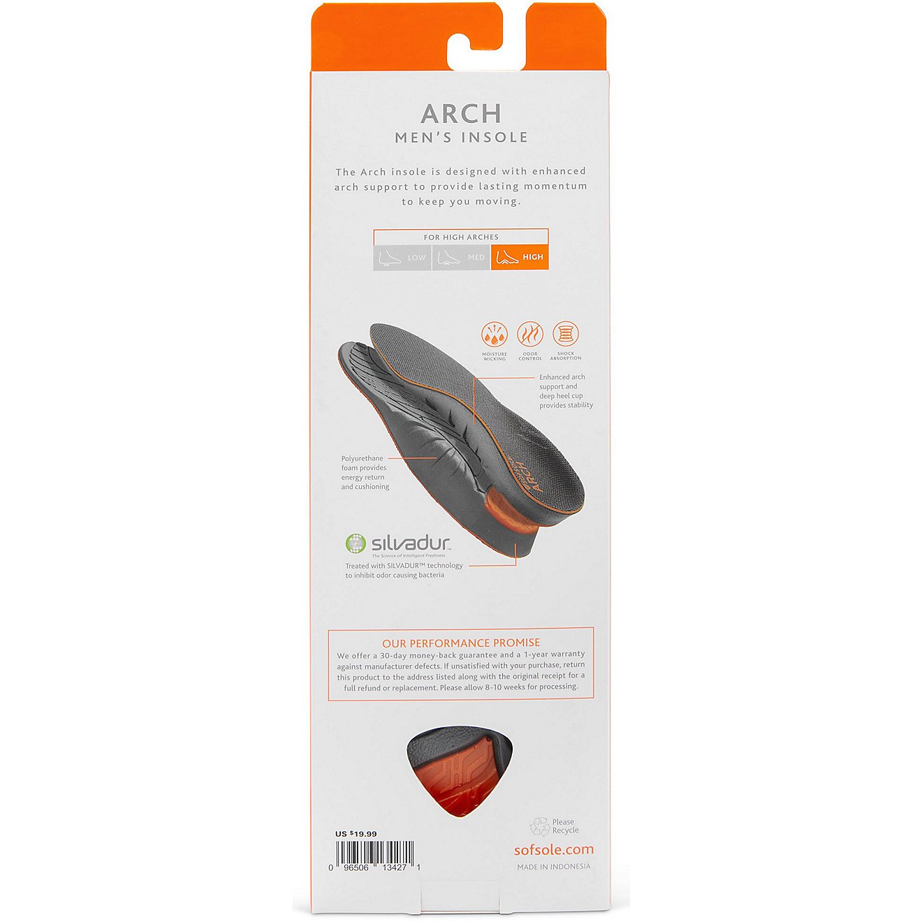 Sof Sole® Men's Size 7 - 8-1/2 Arch Insoles - view number 5