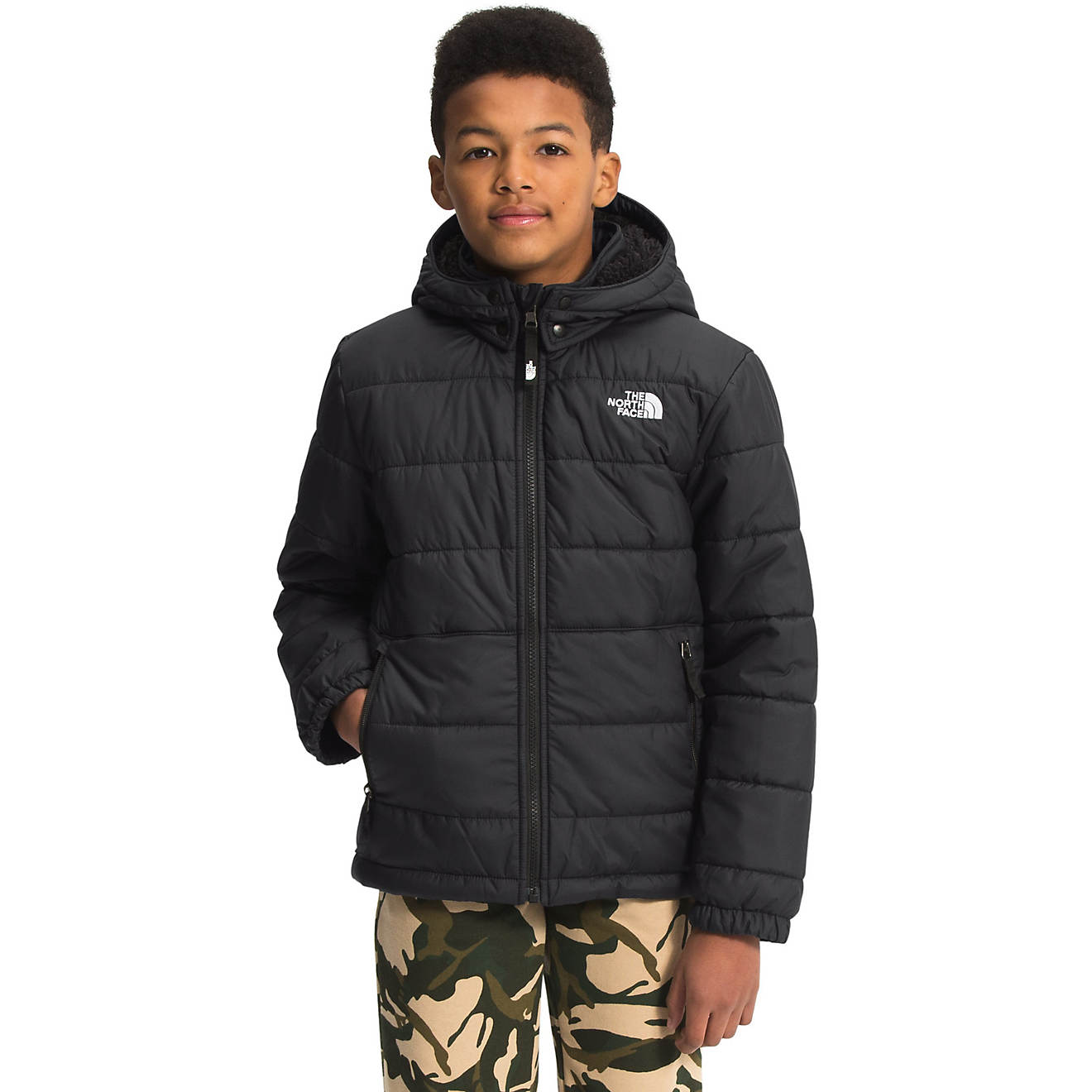 The North Face Boys' Reversible Mount Chimbo Full-Zip Hooded Jacket                                                              - view number 1