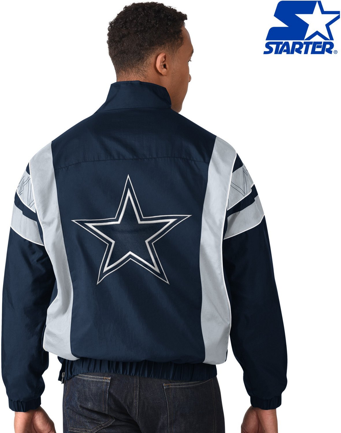 Starter Men's Dallas Cowboys The Impact 1/2-Zip Jacket | Academy