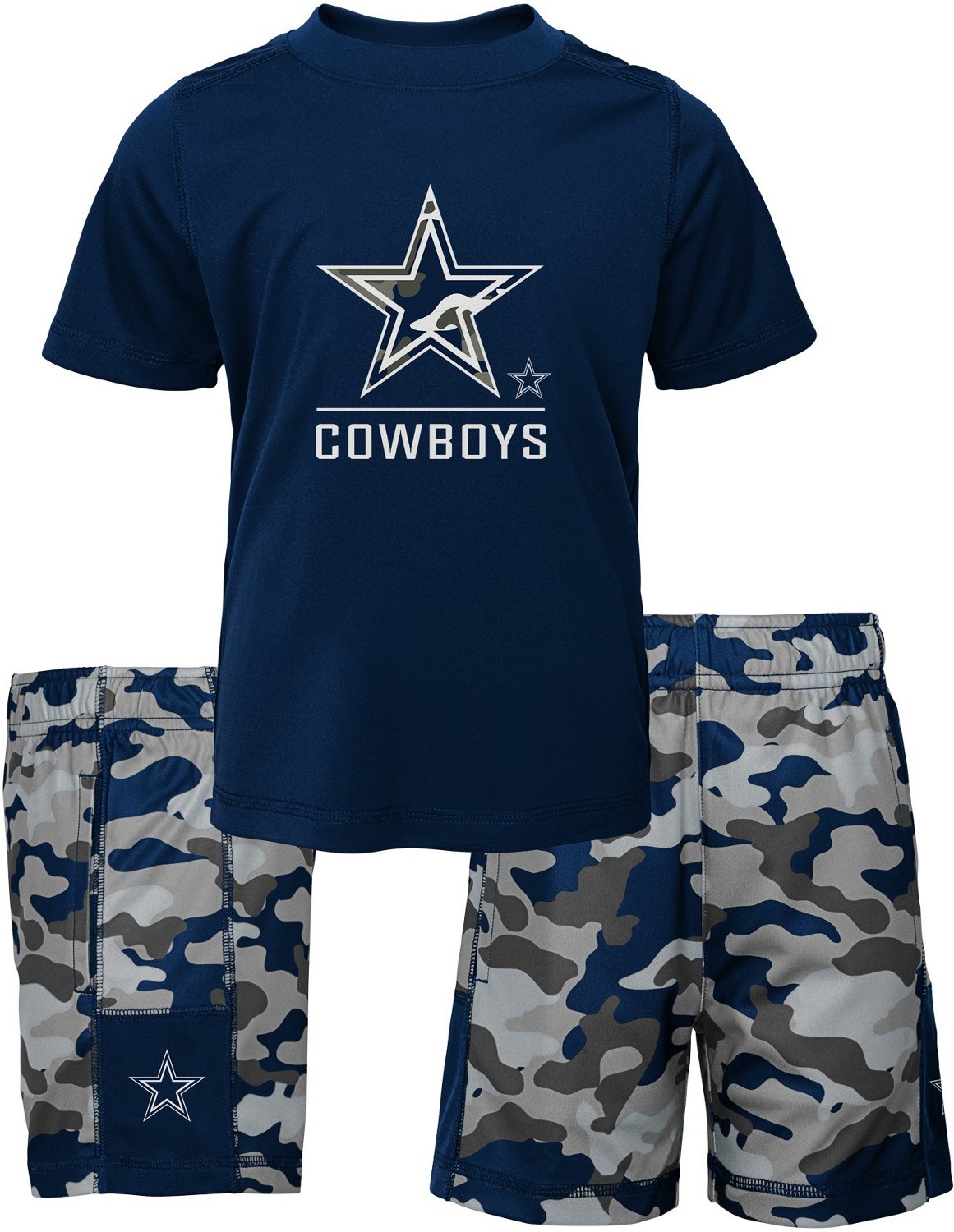 NFL Team Apparel Infant Dallas Cowboys Red Zone T-Shirt Set