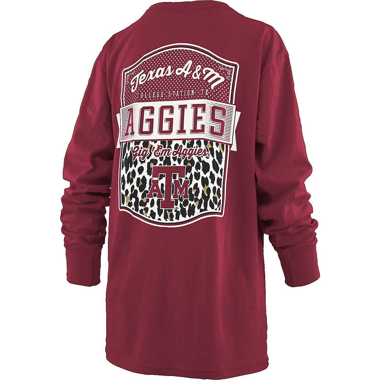Three Square Women's Texas A&M University Sanders Long Sleeve Graphic T-shirt                                                    - view number 1