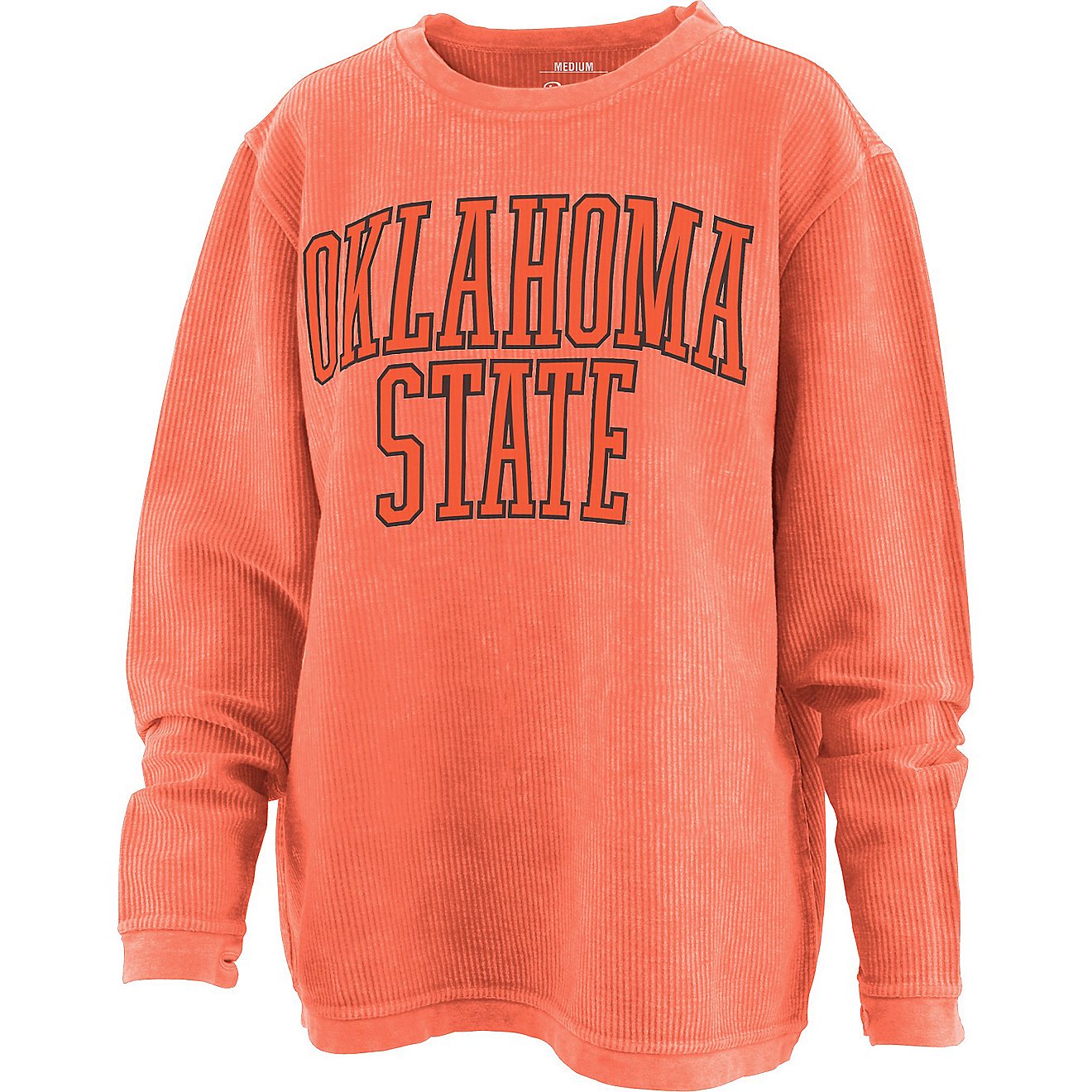 Three Square Women's Oklahoma State University Southlawn Comfy Cord Crew Top                                                     - view number 1