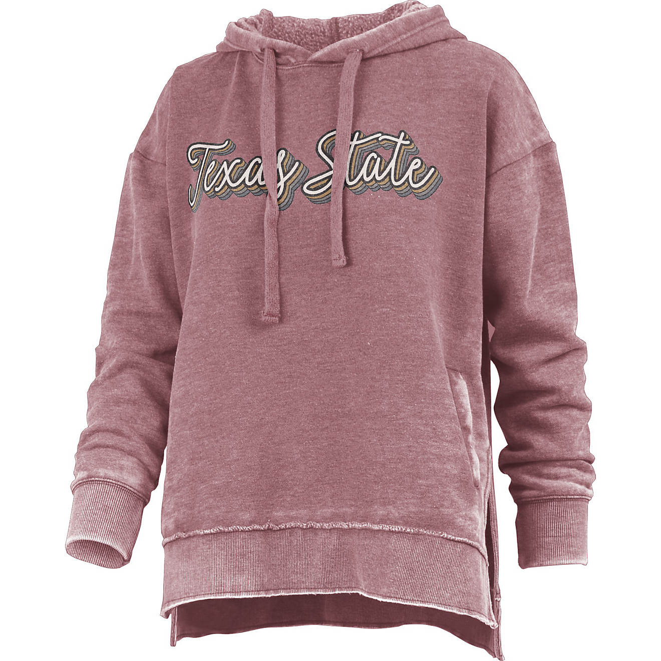 Three Square Women's Texas State University Go Girl Vintage Wash Hoodie                                                          - view number 1