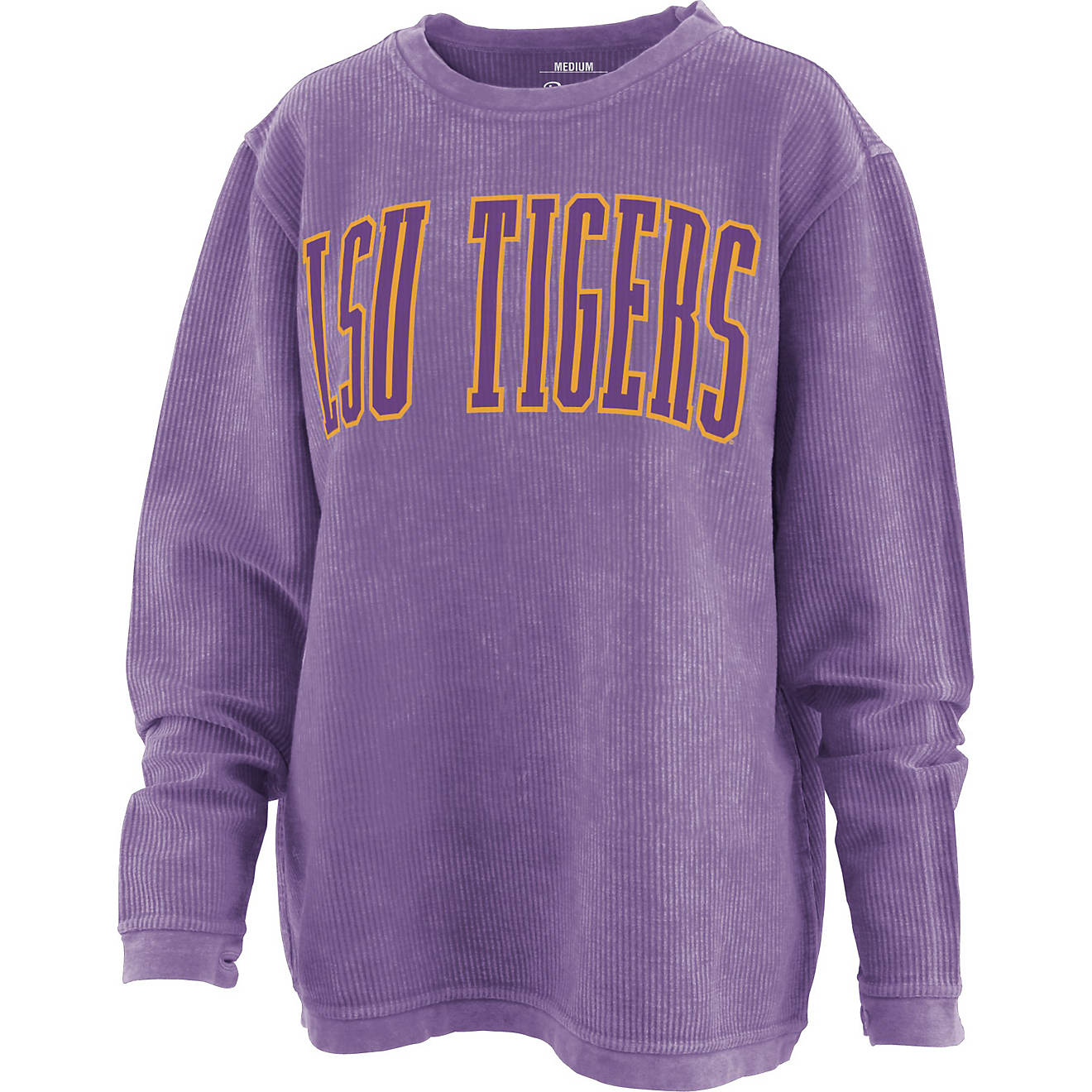 Three Square Women's Louisiana State University Southlawn Comfy Cord Crew Top                                                    - view number 1