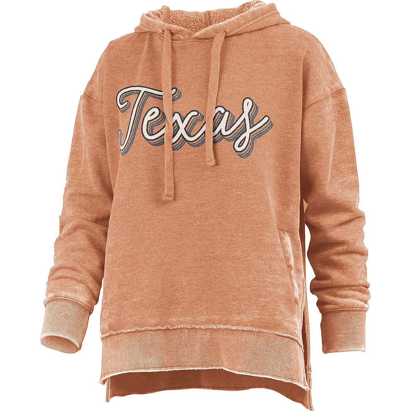 Three Square Women's University of Texas Go Girl Vintage Wash Hoodie                                                             - view number 1