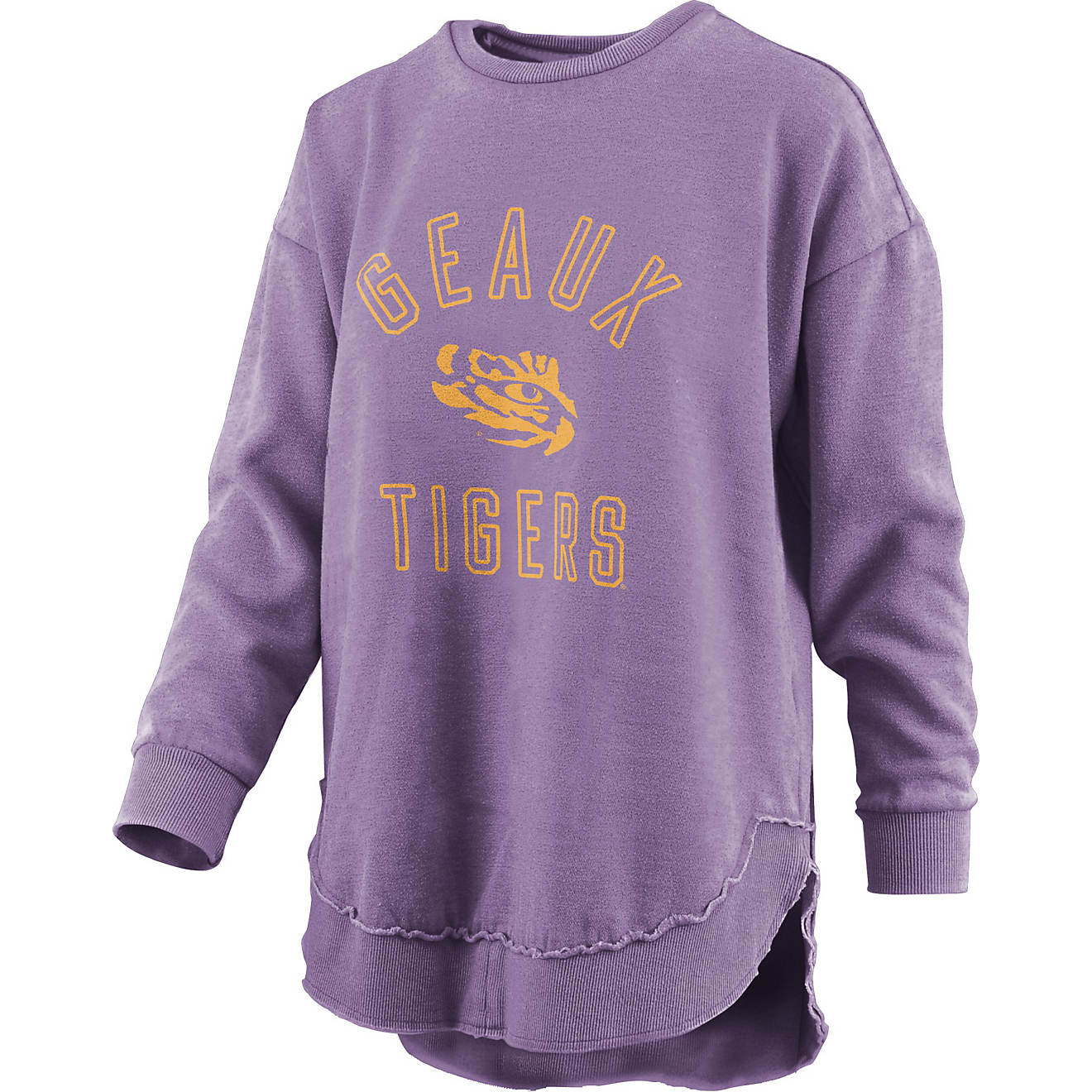 Three Square Women's Louisiana State University Rockford Vintage Wash Long Sleeve Top                                            - view number 1