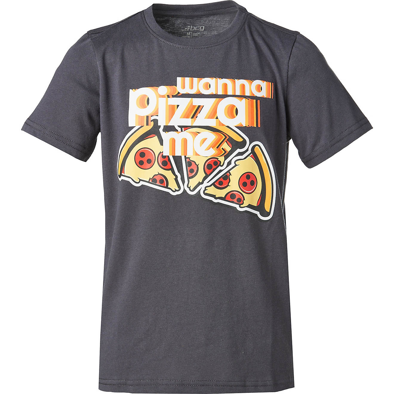 BCG Boys' Pizza Me Short Sleeve T-shirt                                                                                          - view number 1
