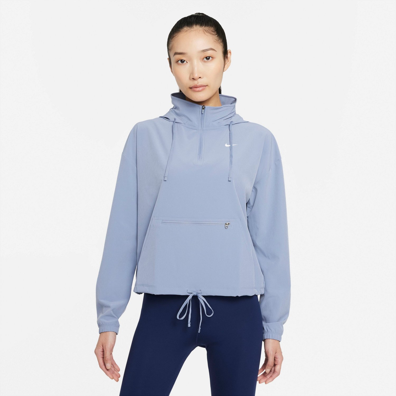 Nike Women's Pro DriFIT 1/2Zip Packable Jacket Academy