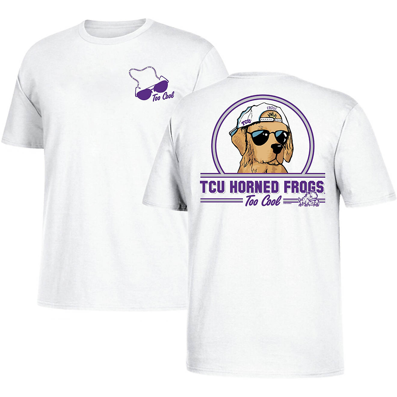 New World Graphics Men's Texas Christian University Comfort Color Too Cool T-shirt                                               - view number 1
