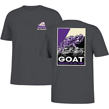 New World Graphics Men's Texas Christian University G.O.A.T. T-shirt                                                            