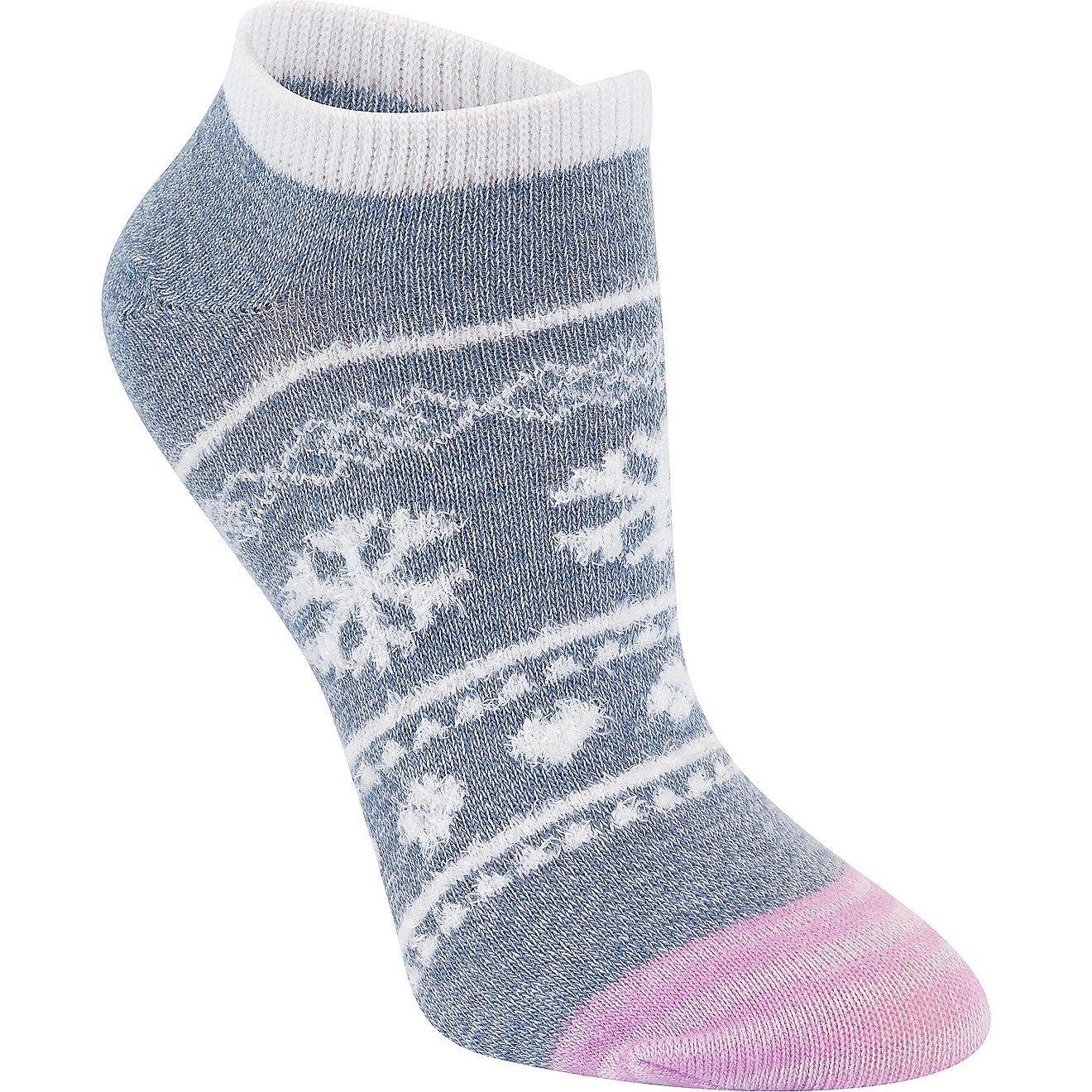 BCG Girls' Holiday Fairisle No Show Socks 6-Pack                                                                                 - view number 3