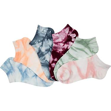 BCG Women’s Super Soft Tie-Dye No-Show Socks 6 Pack                                                                           