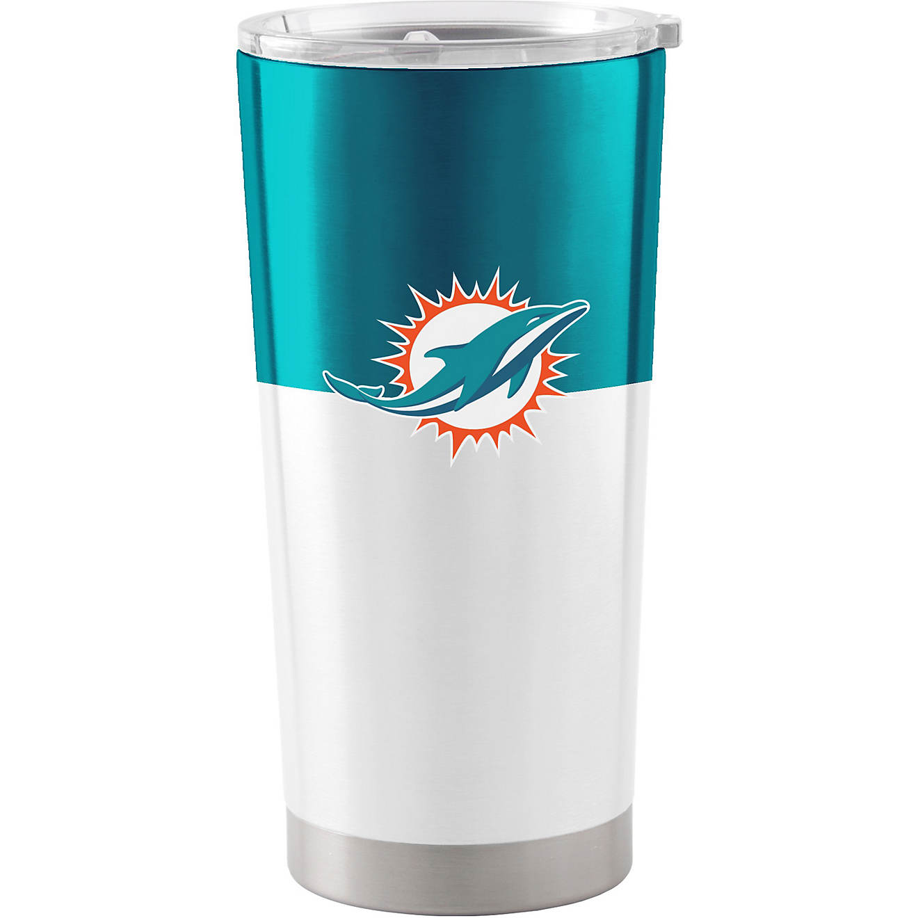Logo Miami Dolphins Colorblock Stainless Steel 20 oz Tumbler                                                                     - view number 1