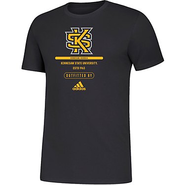 adidas Men's Kennesaw State University Team Logo Amplifier Short Sleeve T-shirt