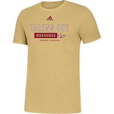 adidas Men's University of Louisiana at Monroe Team Amplifier Short Sleeve T-shirt