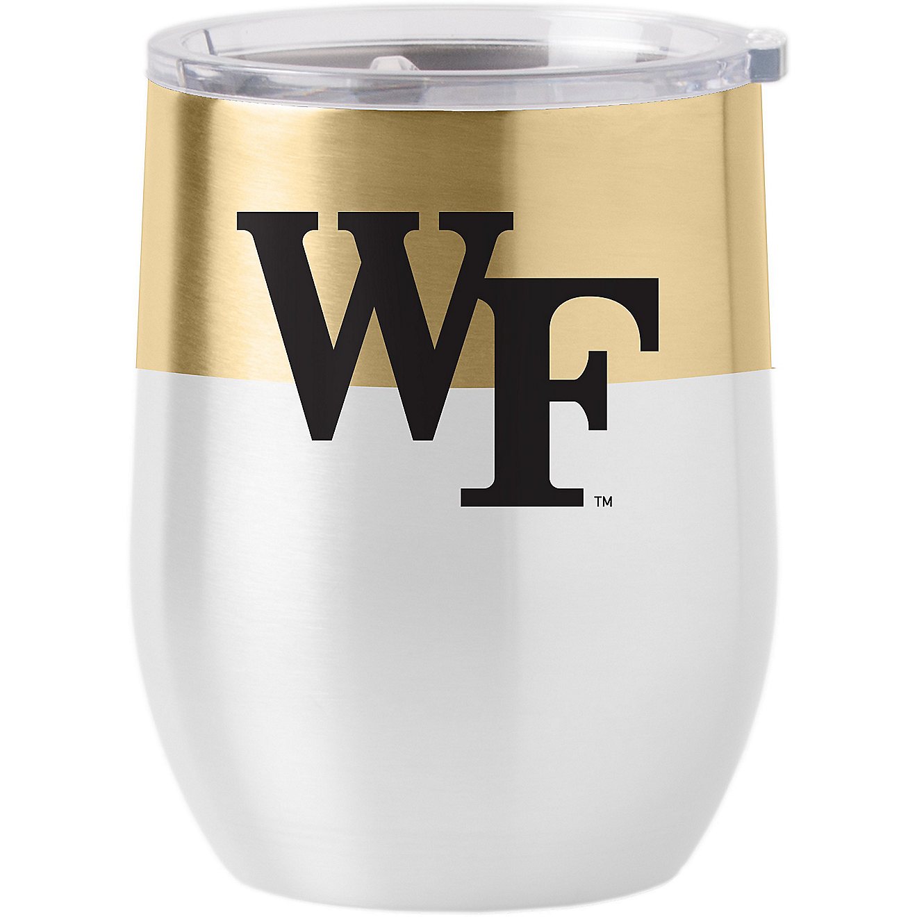 Logo Wake Forest University 16 oz Curved Stainless Steel Colorblock Tumbler                                                      - view number 1