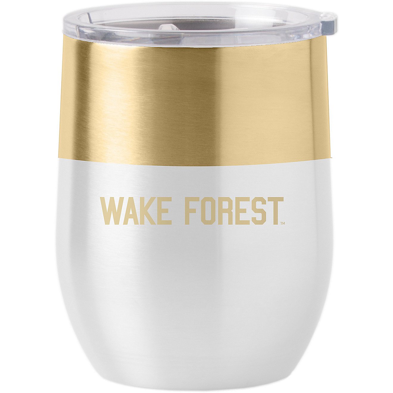 Logo Wake Forest University 16 oz Curved Stainless Steel Colorblock Tumbler                                                      - view number 2