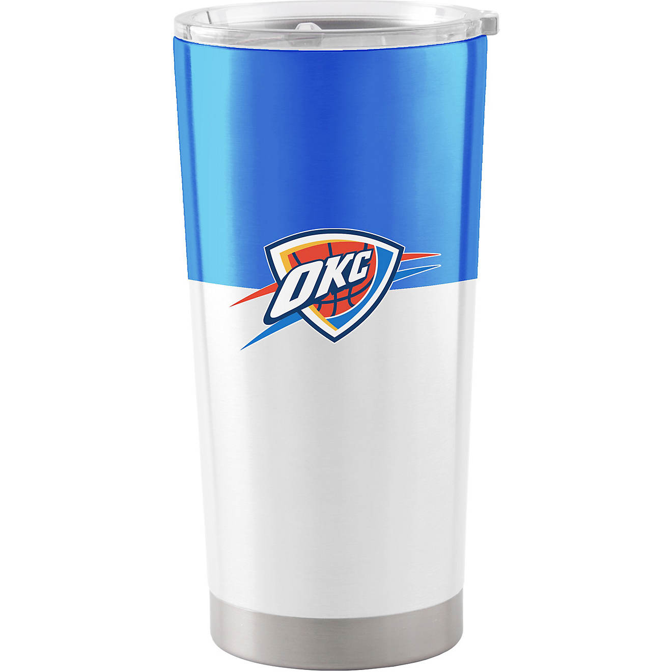 Logo Oklahoma City Thunder Colorblock Stainless Steel 20 oz Tumbler                                                              - view number 1