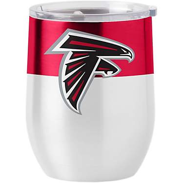 Logo Atlanta Falcons 16 oz Curved Stainless Steel Colorblock Tumbler                                                            